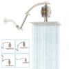 Hibbent Rain Filtered Shower Head 10'' High Pressure Rainfall Showerhead