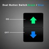 Arrows Momentary Push Switch Winch UP Down Green 12V Blue