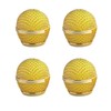 4 x Microphone Head Replacement, Steel Mesh Microphone Heads, Grid