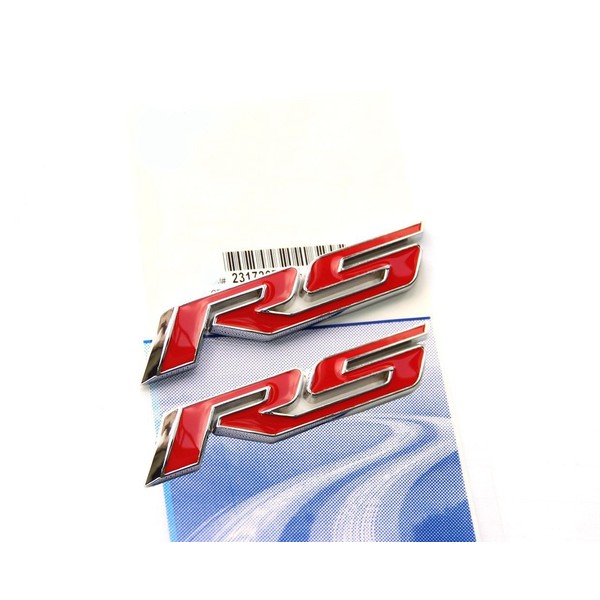 Yoaoo 2Pack OEM Chrome Rs R S Emblems Badges Sticker