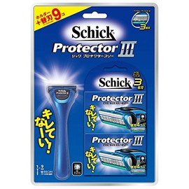Schick Protectorree 3 Blade Club Pack Holder (with Blades + 8 Replacement Blades) with Safety Wire German Replacement Blades for Shaving Razors