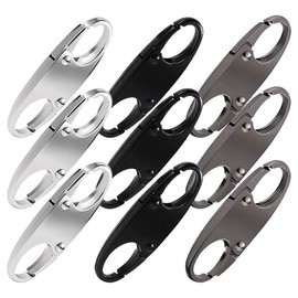 FDCGAS Backpack Lock - 9 Pieces Zip Lock Clip Zip Clip Anti-Theft Device Zip Clip for Luggage, Backpack, Purse Closed to Locks