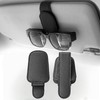 Magnetic Leather Car Sunglasses Holder, Eyeglass Hanger Clip for Sun