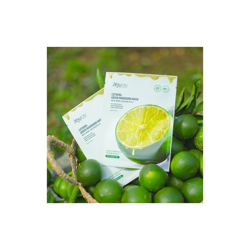 Jeju On Qterra Green Tangerine Mask Pack 23ml 8 sheets