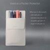 Pocket Protector, Leather Pen Pouch Holder Organizer, for Shirts Lab