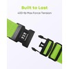 4 Pack Luggage Straps with Combination Lock and Name ID