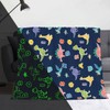 MOYORA Glow In The Dark Blanket Dinosaur Throw Blankets for