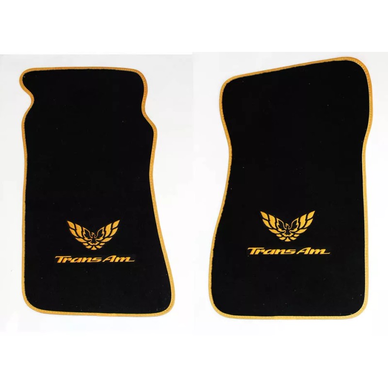 AFM NEW! Black FLOOR MATS 1970 - 1981 FIREBIRD Embroidered