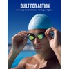 Wildley Swimming Goggles, No Leaking Swim Goggles for Adults Mirrored