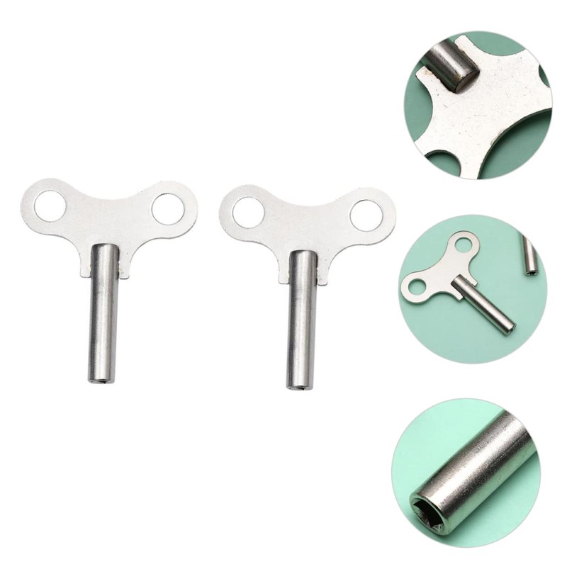 Gadpiparty 2 Pcs Steel Clock Winding Keys Professional Clock Tools