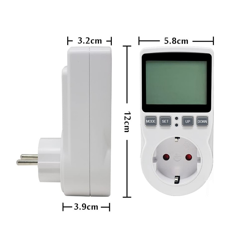 KETOTEK Electricity Meter for Socket, Power Consumption Meter, Energy Cost