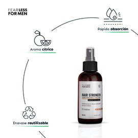 Loción de Crecimiento para Cabello Anticaída con Proxidil al 10% Ingredientes NATURALES Recuperación Capilar FEARLESS FOR MEN (100 ml) ORIGINAL Y CERTIFICADO