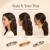 4 Pcs French Hair Barrette for Women, Acetate Small Clips