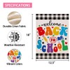 Back to School Garden Flag 12.5x18 Inch Double Sided, Buffalo