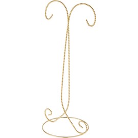 Bard's Twisted 2 Tier Gold-Toned Ornament Stand, Tree, 14" H x 6.5" W x 5.25" D