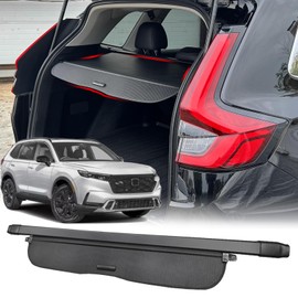 Volcaner Cargo Cover for 2023-2025 2026 Honda CRV Accessories, (Carbon Fiber Texture) for Honda CRV 2023-2026 Accessories(Include Hybrid) Retractable Trunk Cover Shield Shade Privacy Screen for CR-V