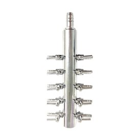 Stainless Steel Air Tube Air Cock Parallel 10 Branch Pipe Aeration Air Adjustment Aquarium