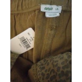 Aerie New Aerie Khaki Tan Cut Off Shorts Large NWT