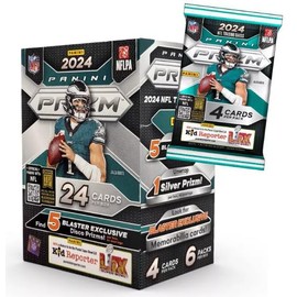 2024 Panini Prizm Football Blaster Box (24 Cards/Box) (Disco) Look for Williams, Daniels, Maye, Nix, Penix, McCarthy Rookies!