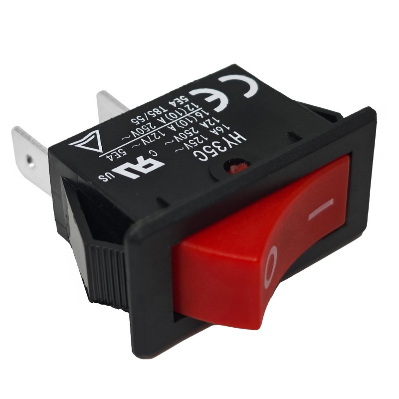 HY35C Rocker Switch (Pack of 2) – ON/Off 2-Pin AC