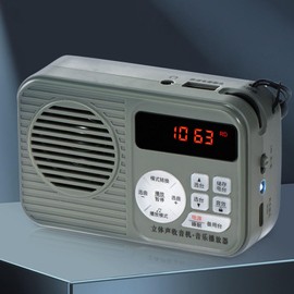 Retro BT Radio, Portable Vintage Small Speaker with Stereo Sound FM Radio, BT Speaker Vintage Radio with Backlit Display for Home Office