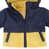 Sophia's Quilted Two-Tone Jacket with Hood, Zipper and Pockets for