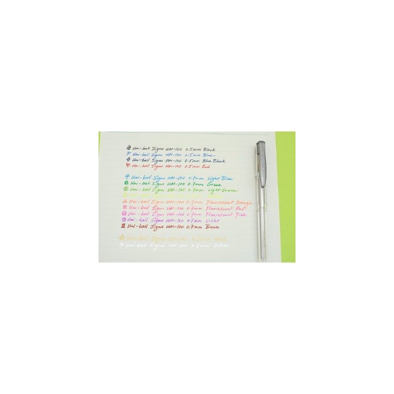 Uni-ball Signo UM-100 Gel Ink Pen - 0.5 mm -10