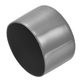 sourcing map 8pcs Rubber End Caps 65mm ID Vinyl Round End Cap Cover Screw Thread Protectors Dark Grey