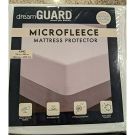 dreamGuard Dream Guard mattress protector Microfleece King hypoallergenic waterproof
