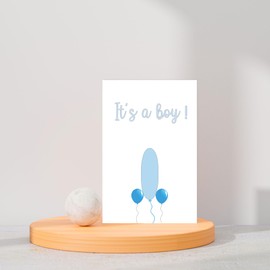 Arsagen It's a boy funny greeting card, Funny Newborn Baby card，Rude Baby Shower Card New Mom Dad,Lovely New Baby Congratulations