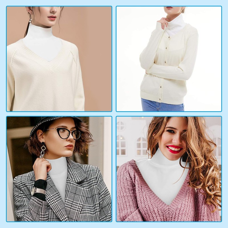 Doyeemei Collar Turtleneck Neck Warmer Women's High Neck Top Wear