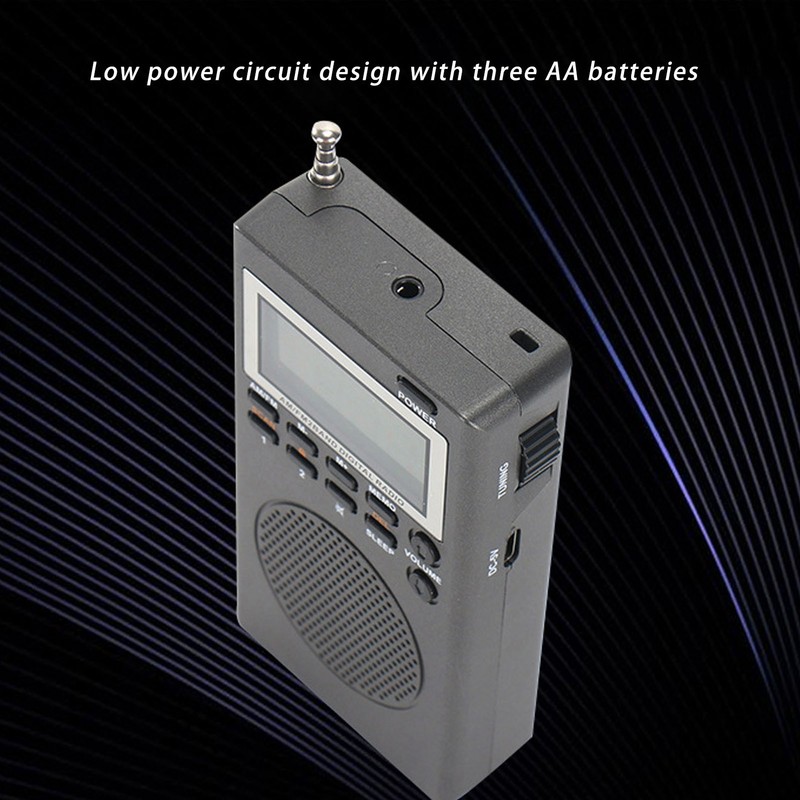 Portable AM FM Digital Radio Highly Sensitive Stable Low Power