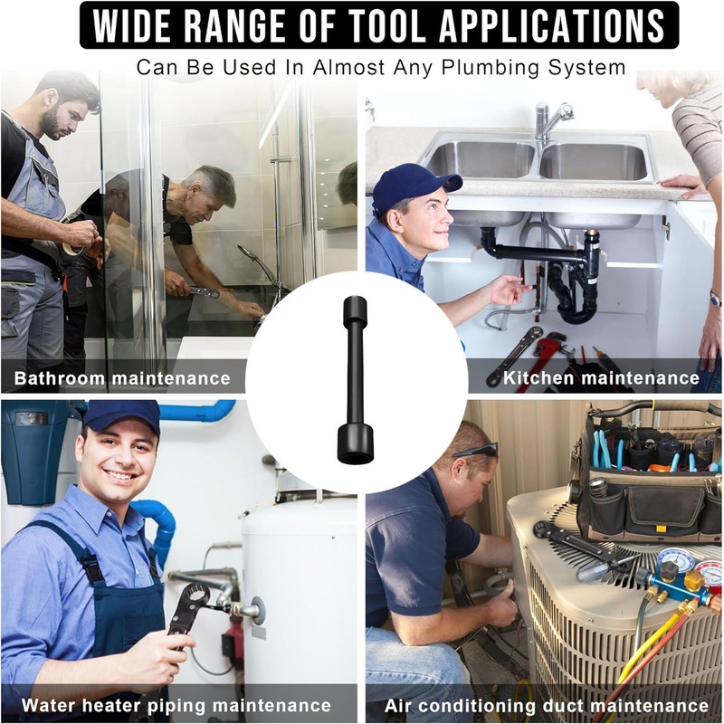 Angle Stop Wrench Nickel Plated Steel Nut Tightening Plumbing Wrench