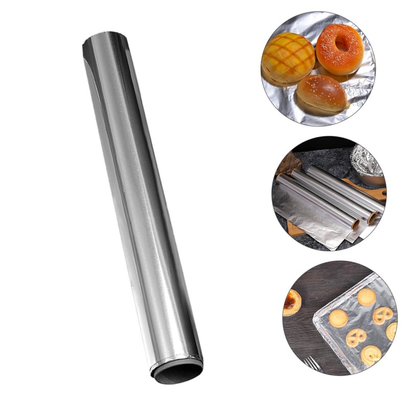 Ipetboom 4 Rolls Tinfoil Wrap High Temperature Resistant Aluminum Foil