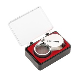 Lupa De Bolsillo Plegable, Lupa Portátil 30X / 20X Lupa De Bolsillo Plegable Lupa De Joyería De Concha En Forma De Lágrima Para Lectura De Verificación De Joyería(30 Veces)