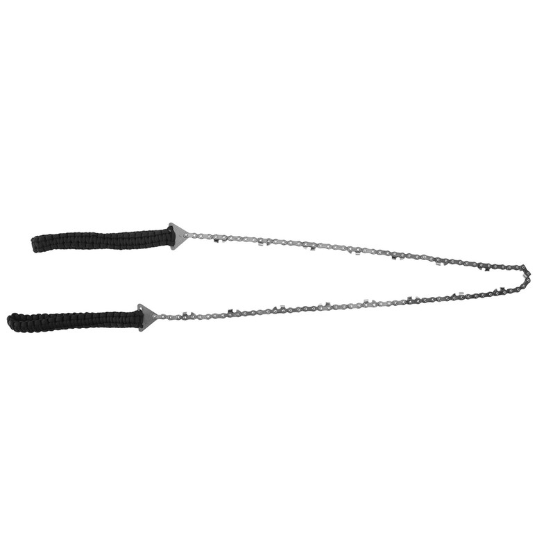 Camping Chainsaw 36in Black Manganese Steel 49 Knots Folding Chain