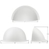 Abeicy 4 Packs Translucent Half Shades for Recessed Light Covers,