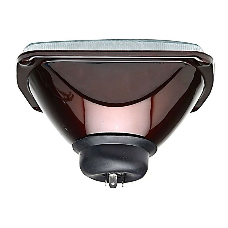 Octane Lighting 7X6 Crystal Clear Glass Lens Metal Headlight H4