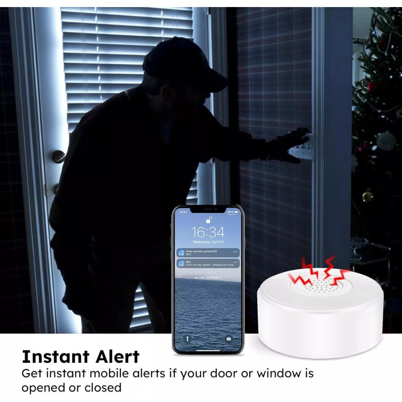 Tolviviov Smart 12 Pack Home Alarm Security System DIY Window