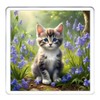 Kitten Coaster Set. 4 different Kitty Cat Pictures on 10cm