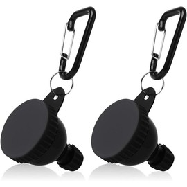 2 Pcs Protein Powder Container, Portable Protein Powder Travel Container, Protein Powder Funnel, Water Bottle Funnels for Powder Mixes, Pre Workout/Gym Supplement Funnel Keychain - Color: 100ml