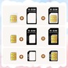 10 Pack Sim Adapter Kit, Sim Card Adapter 4 in