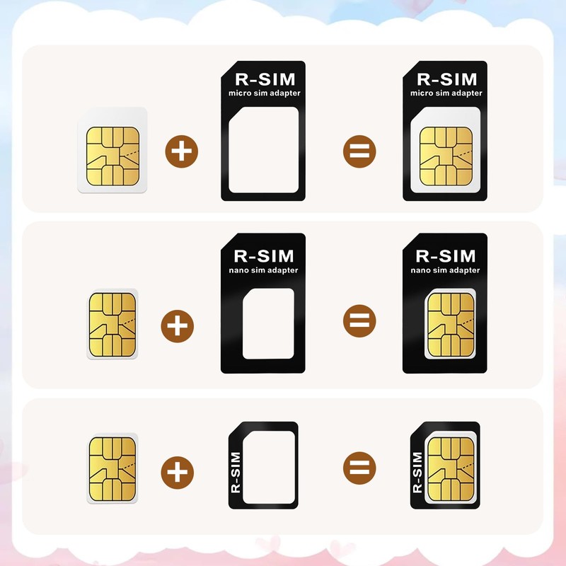 10 Pack Sim Adapter Kit, Sim Card Adapter 4 in