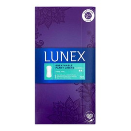 LUNEX Breathable Ultra Thin Normal Panty Liners 32 Pack (1, Normal)
