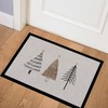 MoonWorks® Doormat Winter Trees Skandi Style Merry Christmas Non-Slip &