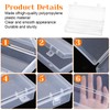 12 Pack 6 Inch Plastic Storage Boxes, Small Rectangle Clear