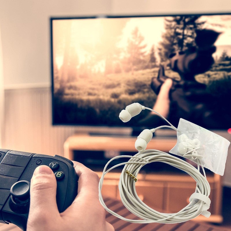Ear Buds with Long Wired Cord | Noise Canceling Earphones