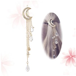 FOMIYES Cute Bow Hair Clip for Girls Hairpin Rhinestones and Tassels Hair Accessory for Party