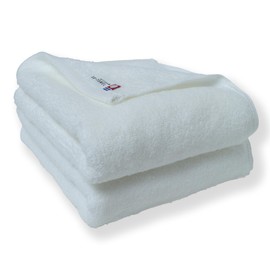 SU-TOWEL+ Imabari Towel, Face Towel, Room Drying Odor Prevention, Made in Japan, Anti-Viral, Antibacterial, Odor Resistant, High Absorbency, Premium Pima, Lasting Effectiveness Even After Washing, 100% Cotton, 31.5 x 13.4 inches (80 x 34 cm), White, 2 Pieces