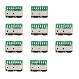 Conector CY 10 piezas Micro USB 3.0 de 10 pines hembra, receptáculo, tipo SMT con PCB para disco USB DIY OEM